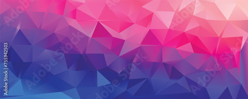 Vector blue and purple Low poly abstract background, trendy, geometric, cyber polygonal wallpaper