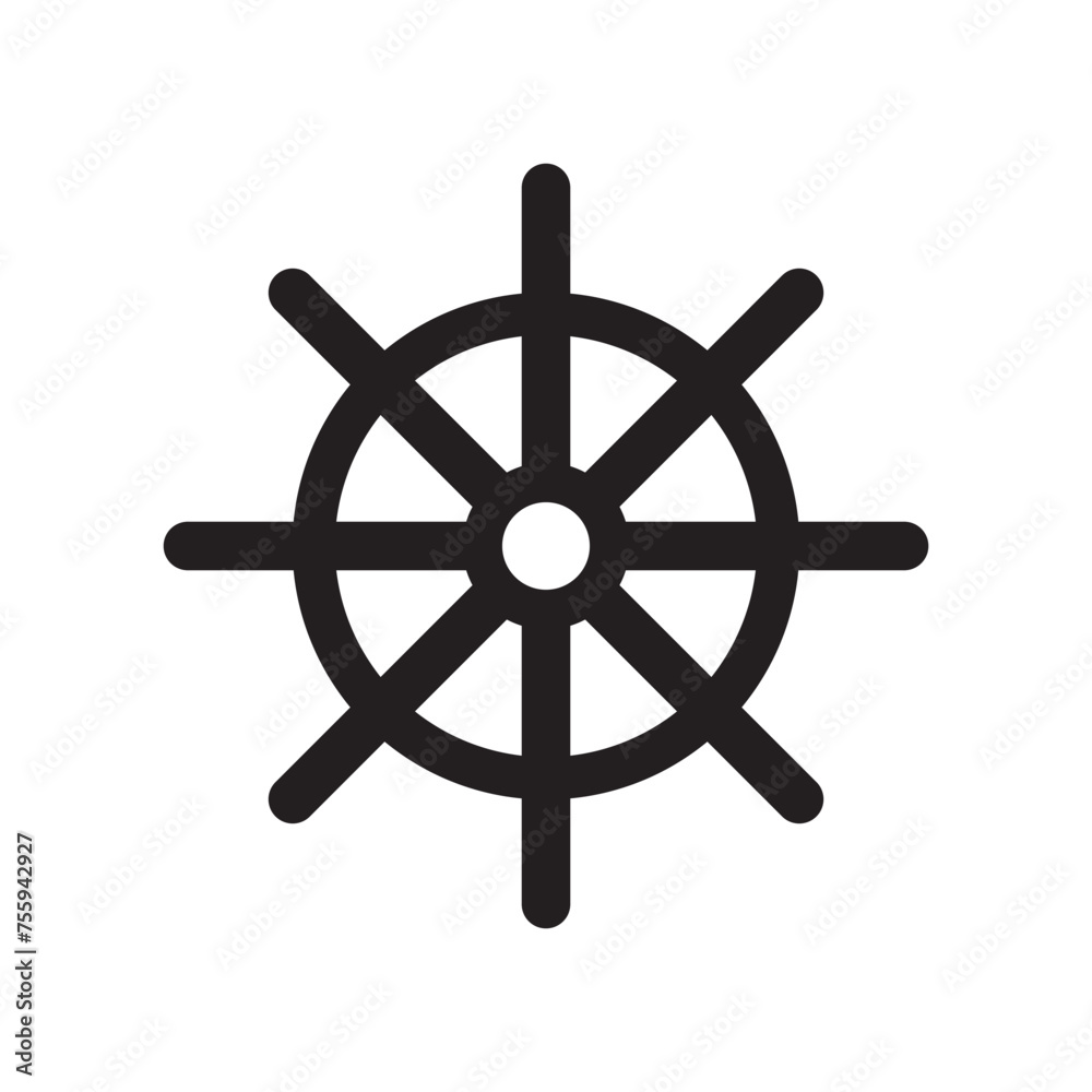 ship steering icon vector illustration design template ship steering icon vector illustration design template