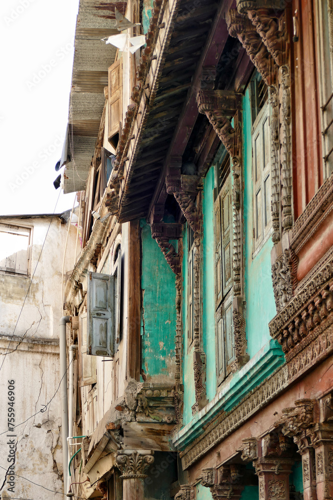 Full frame shot of a historical building in Ahmedabad, India