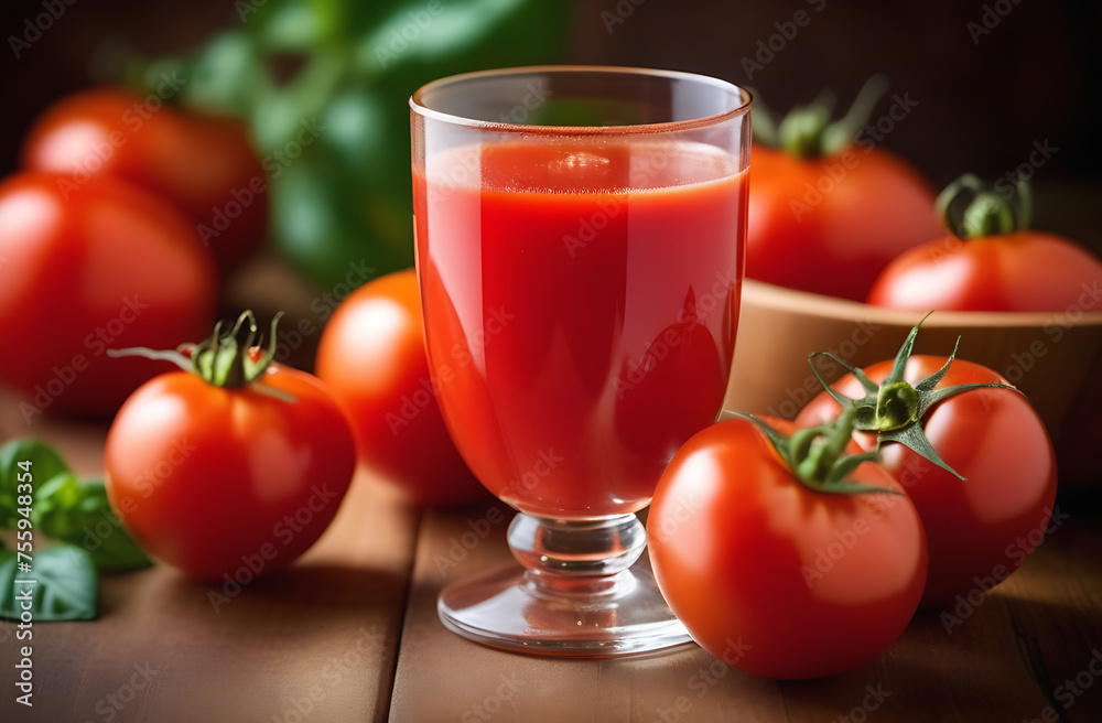 Tomato juice. Fresh red tomato detox juice in glass. Homemade tomato juice. Tomato juice. Fresh red tomato detox juice in glass. Homemade tomato juice.
