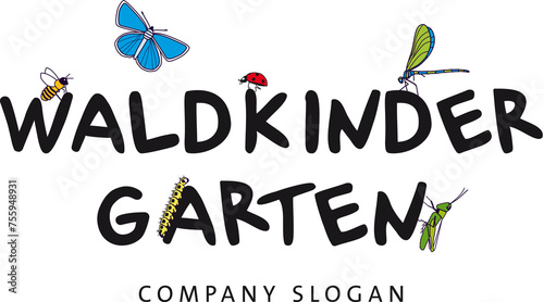 Waldkindergarten, Logo, Kinder erleben Natur
