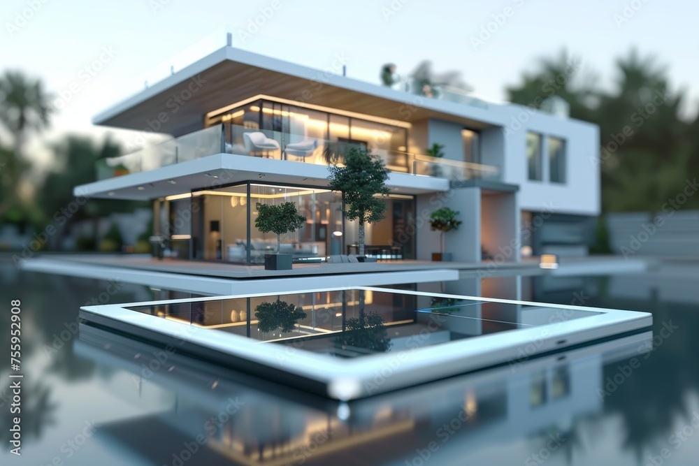 Fototapeta premium Transform Cityscapes with Hydroelectric Power and Green Technology: Explore Energy Efficient Urban Design and Construction Solutions