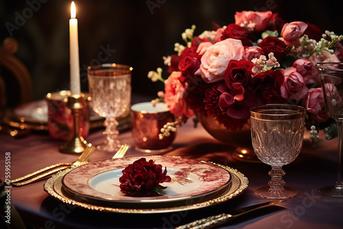 elegant and luxurious dinner © Assyifa
