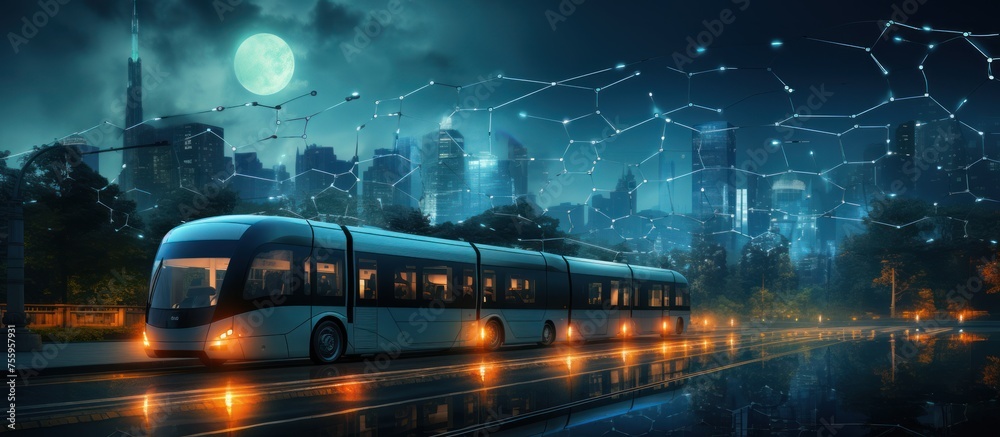 Fototapeta premium smart transportation in cities