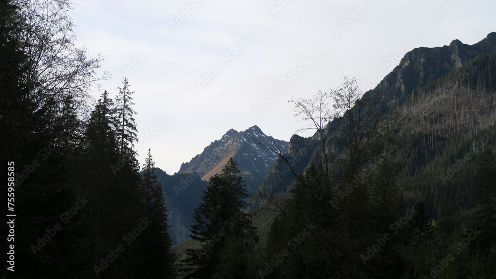 Obraz premium Morskie Oko, or Eye of the Sea, is the largest and fourth deepest lake in the Tatra Mountains in southern Poland. It is located deep in the Tatra National Park, in the Rybi Potok Valley