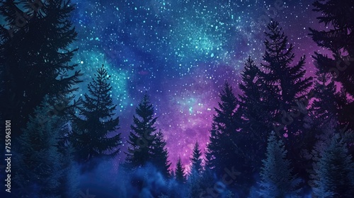 A mesmerizing view of a night sky filled with countless stars. Perfect for celestial themed designs.
