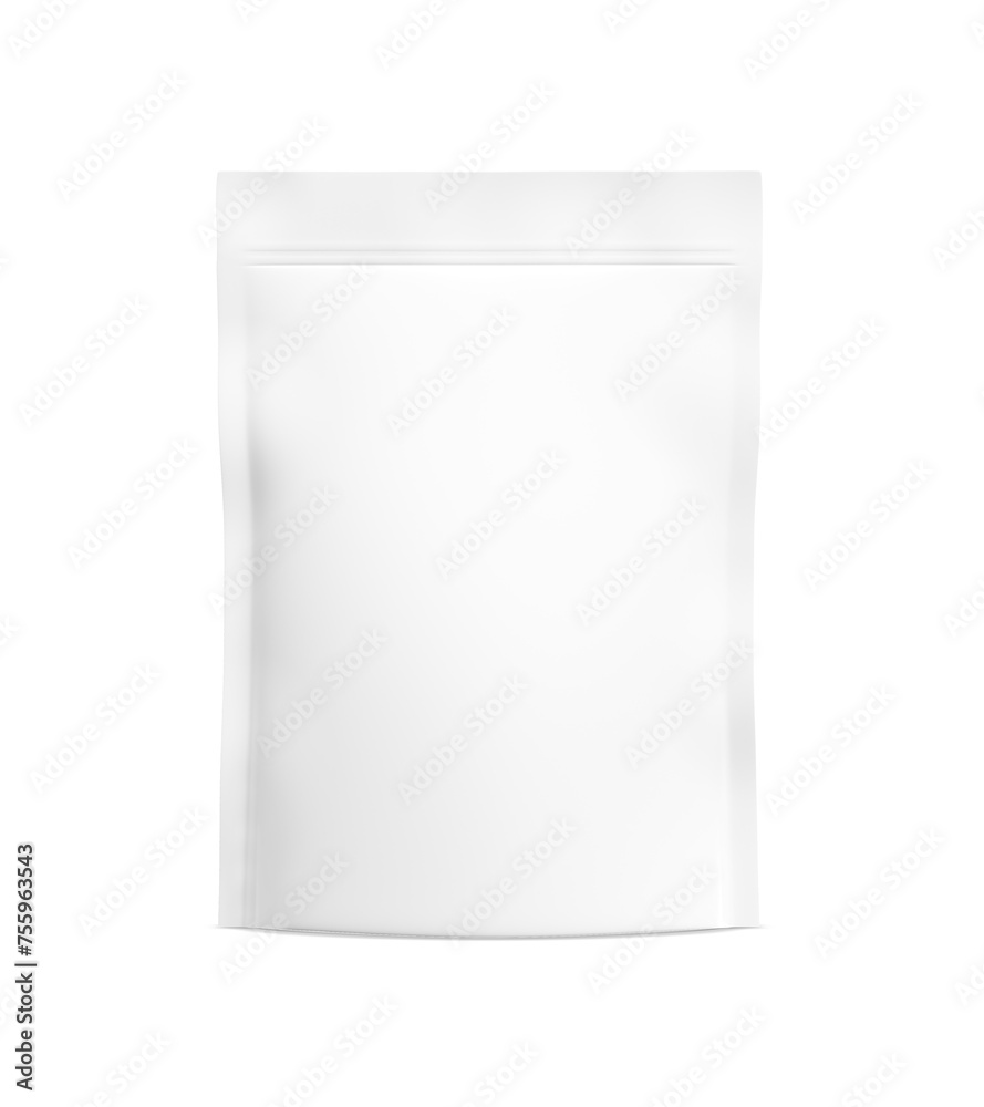 An image of a White Pouch isolated on a white background An image of a White Pouch isolated on a white background