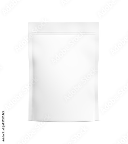 An image of a White Pouch isolated on a white background
