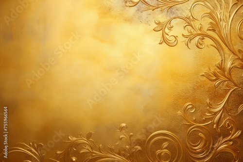 A gold background with a touch of elegance