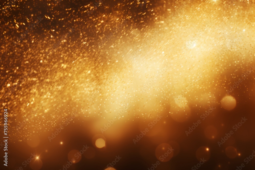 A gold background with golden sparks