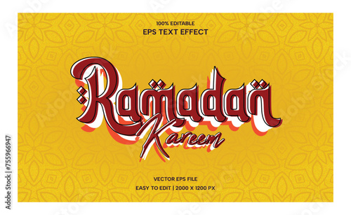 Ramadan Kareem Text Effect