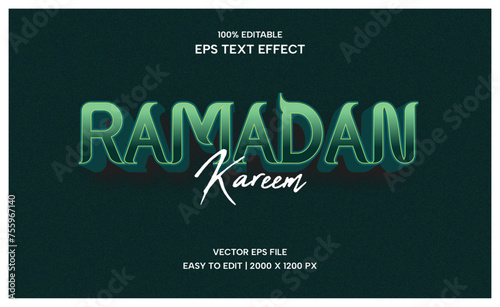 Ramadan Kareem Text Effect