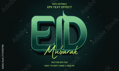 Eid Mubarak Text Effect