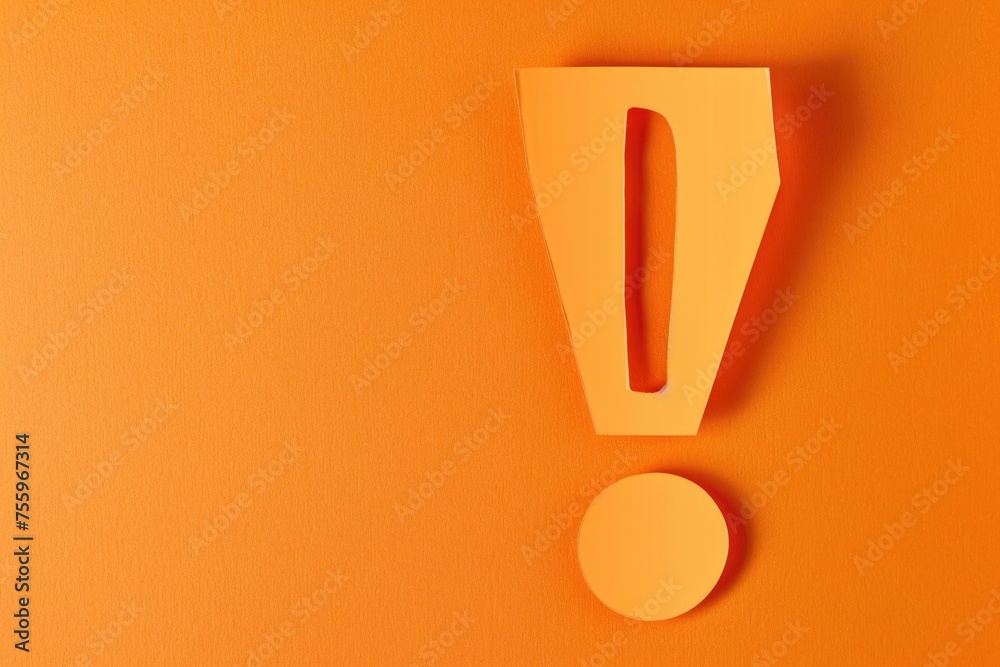 Question mark cutout on vibrant orange background, ideal for educational or promotional designs. Question mark cutout on vibrant orange background, ideal for educational or promotional designs.