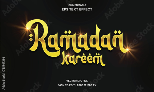 Ramadan Kareem Text Effect