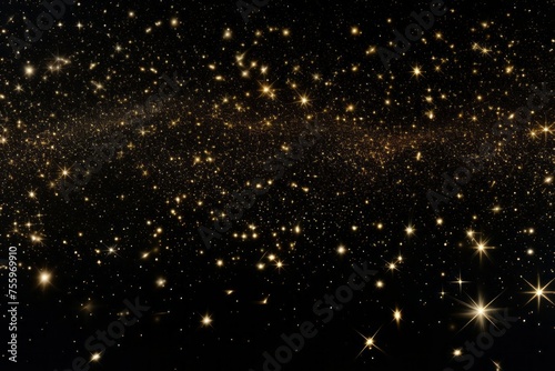 A black background with shimmering stars