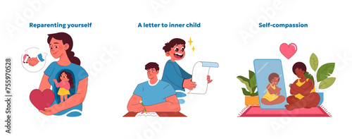 Selfcare set. Vector illustration