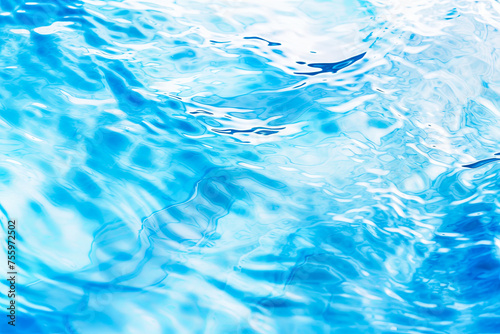 Close Up View of Blue Water Surface