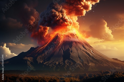 Volcanic eruptions as a natural phenomenon