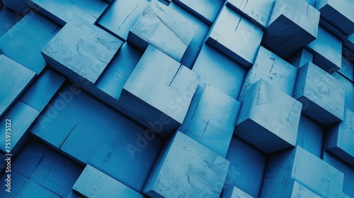 Detailed view of a building constructed with blocks. Suitable for architecture and construction concepts.