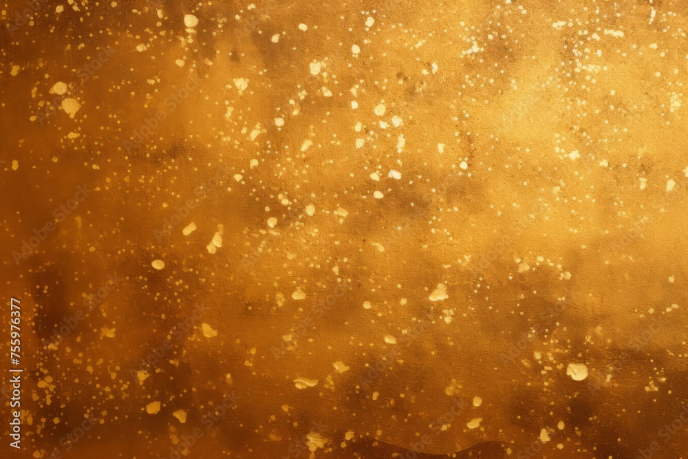 A gold background with shimmering gold flakes A gold background with shimmering gold flakes