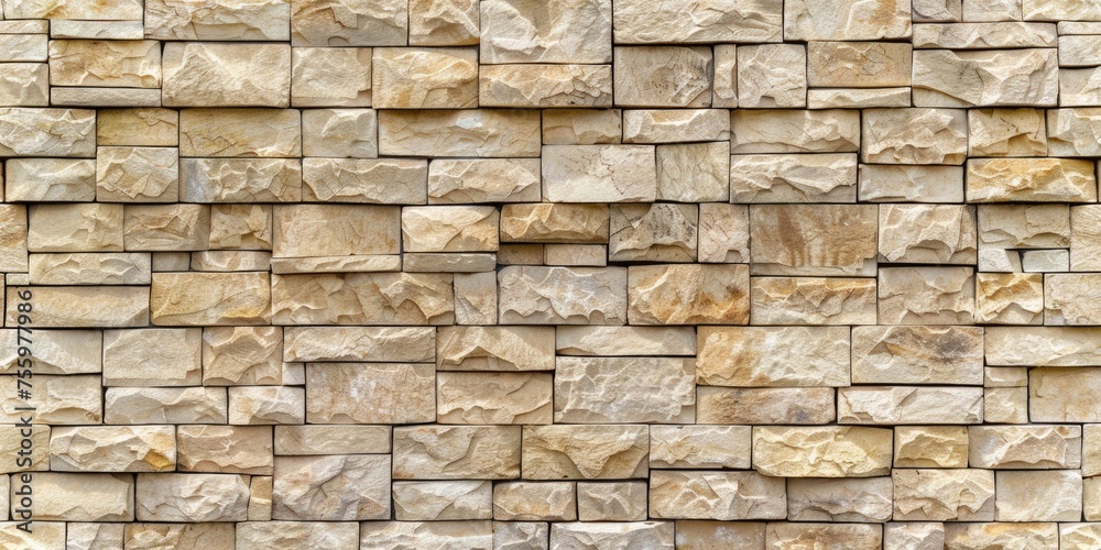 Fototapeta premium Close-up of a stone wall with a fire hydrant. Ideal for urban and safety concepts.