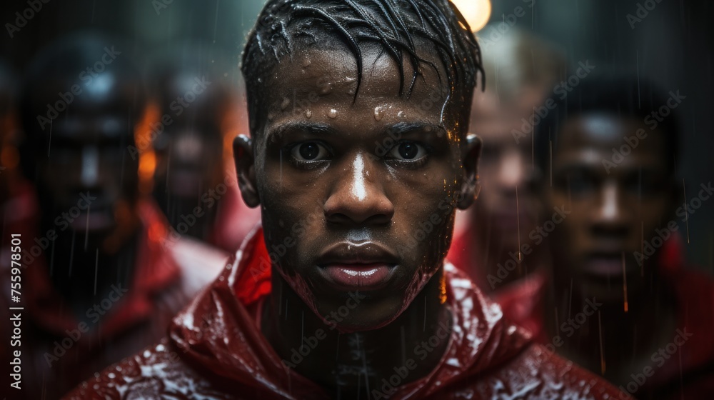 Mystique in the Rain: A Gathering of Enigmatic Figures Mystique in the Rain: A Gathering of Enigmatic Figures