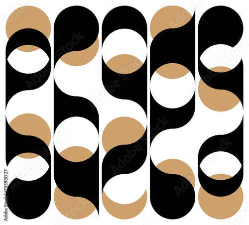 Seamless retro geometric pattern.