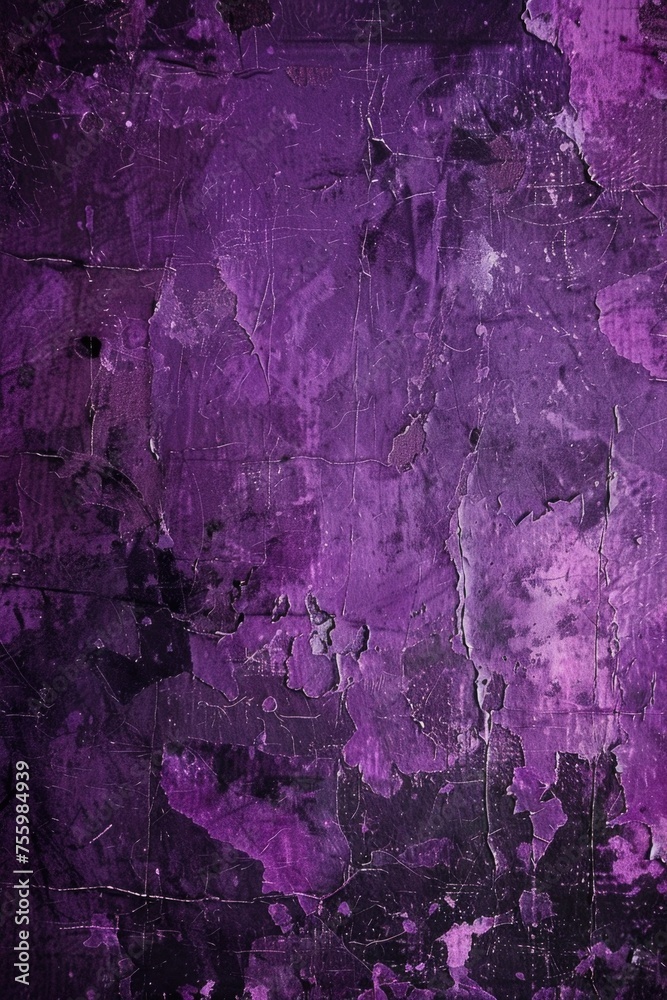 A purple wall with peeling paint. Great for urban and grunge themed designs.