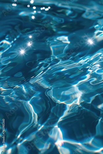 A close up view of a pool with clear water. Perfect for advertising or travel brochures.