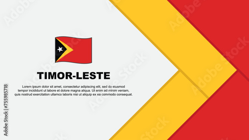 Free Download Timor Leste Flag Abstract Background Design Template. Timor Leste Independence Day Banner Cartoon Vector Illustration. Timor Leste Cartoon - GFXLoad