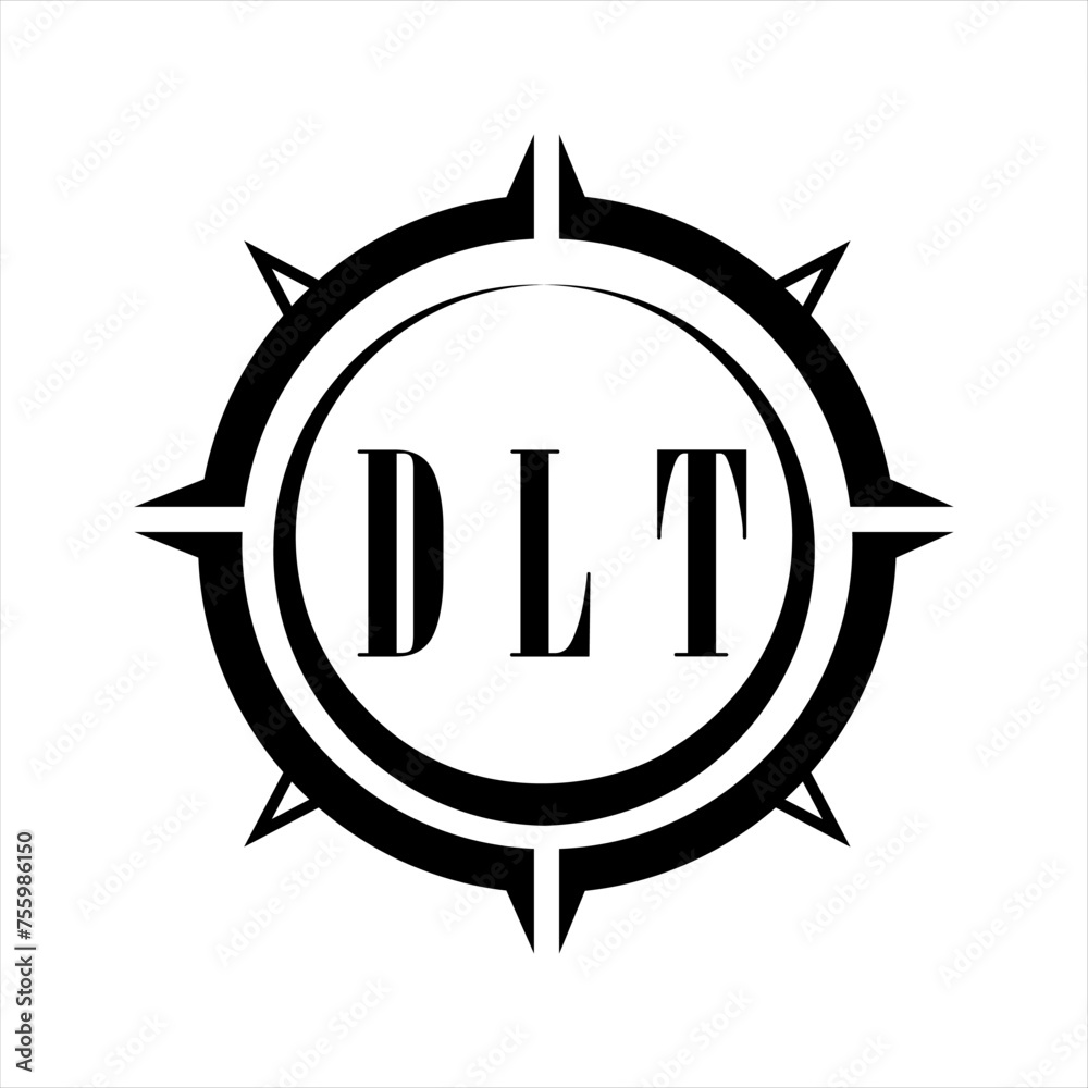 DLT letter design. DLT letter technology logo design on white background. DLT Monogram logo design for entrepreneur and business
