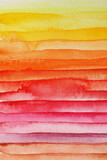 Abstract hand drawn ink watercolor strip line wave painting background. Texture paper.