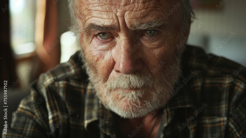 Close-up of a person wearing a plaid shirt, suitable for various concepts. Close-up of a person wearing a plaid shirt, suitable for various concepts.