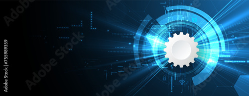 Cyber security and information or network protection. Future cyber technology web services for business and internet project