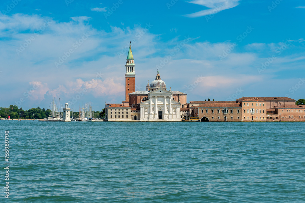 San Giorgio Maggiore Island and Church in Venice, Italy