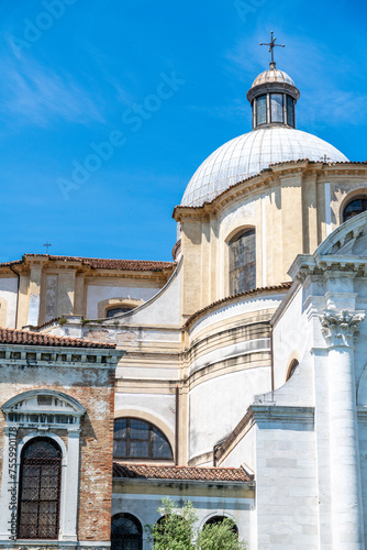 View of San Geremia Church Dome from Grand Canal, Venice, Italy