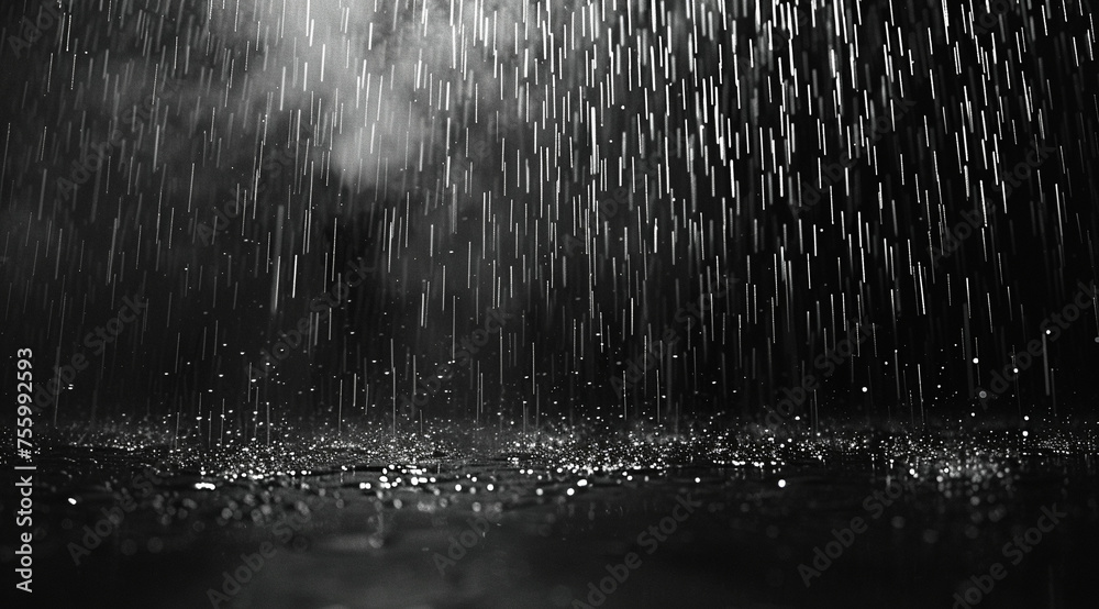 Obraz premium Falling raindrops