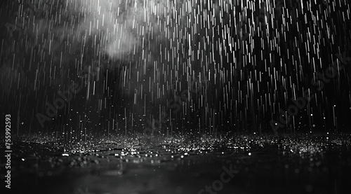 Falling raindrops