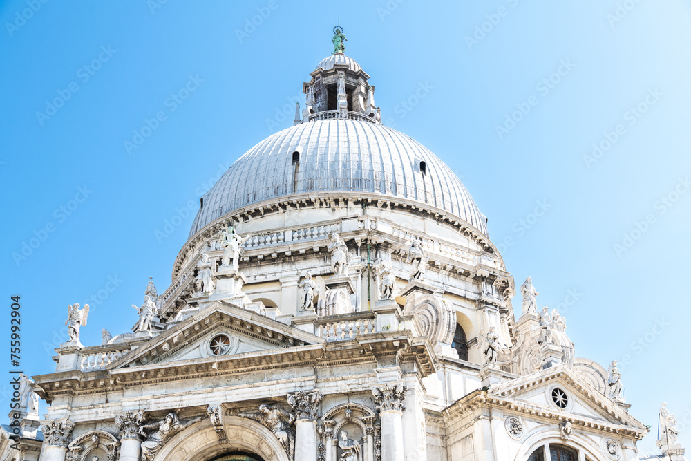 Santa Maria della Salute's Baroque Dome and Statues