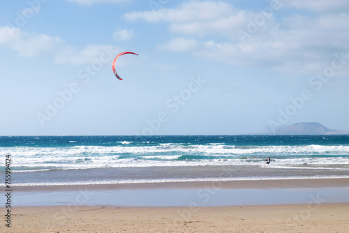 Kitesurf at Famara beach