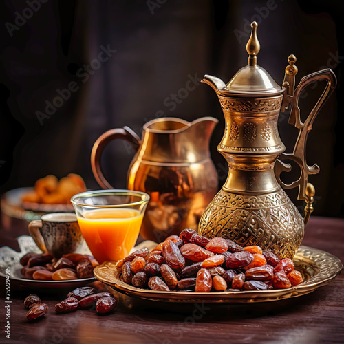 Arabic Coffee pot traditional. Saudi Coffee Dallah