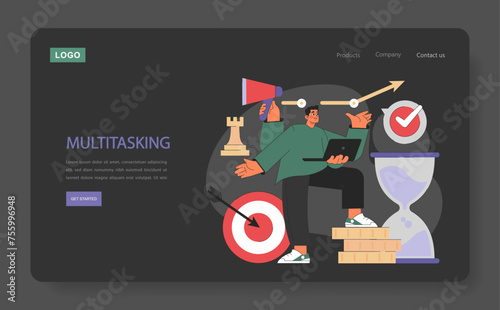 Multitasking.