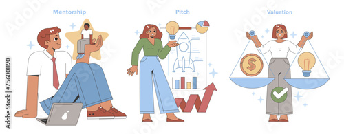 Business Accelerator concept. Vector illustration.