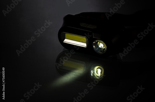 One headlamp glow in the dark