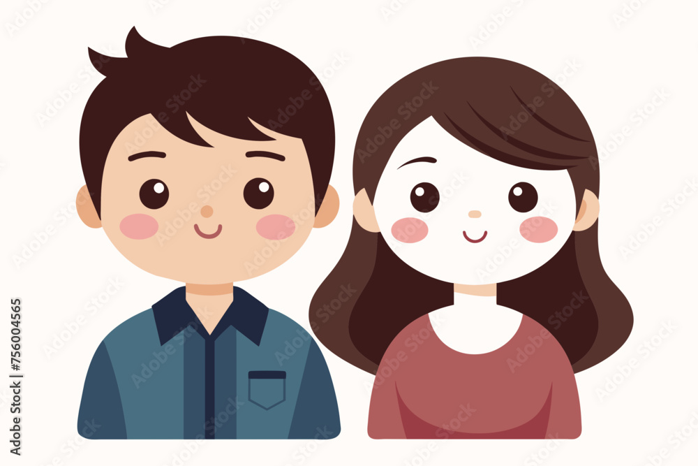 cute couple cartoon vector svg file cute couple cartoon vector svg file