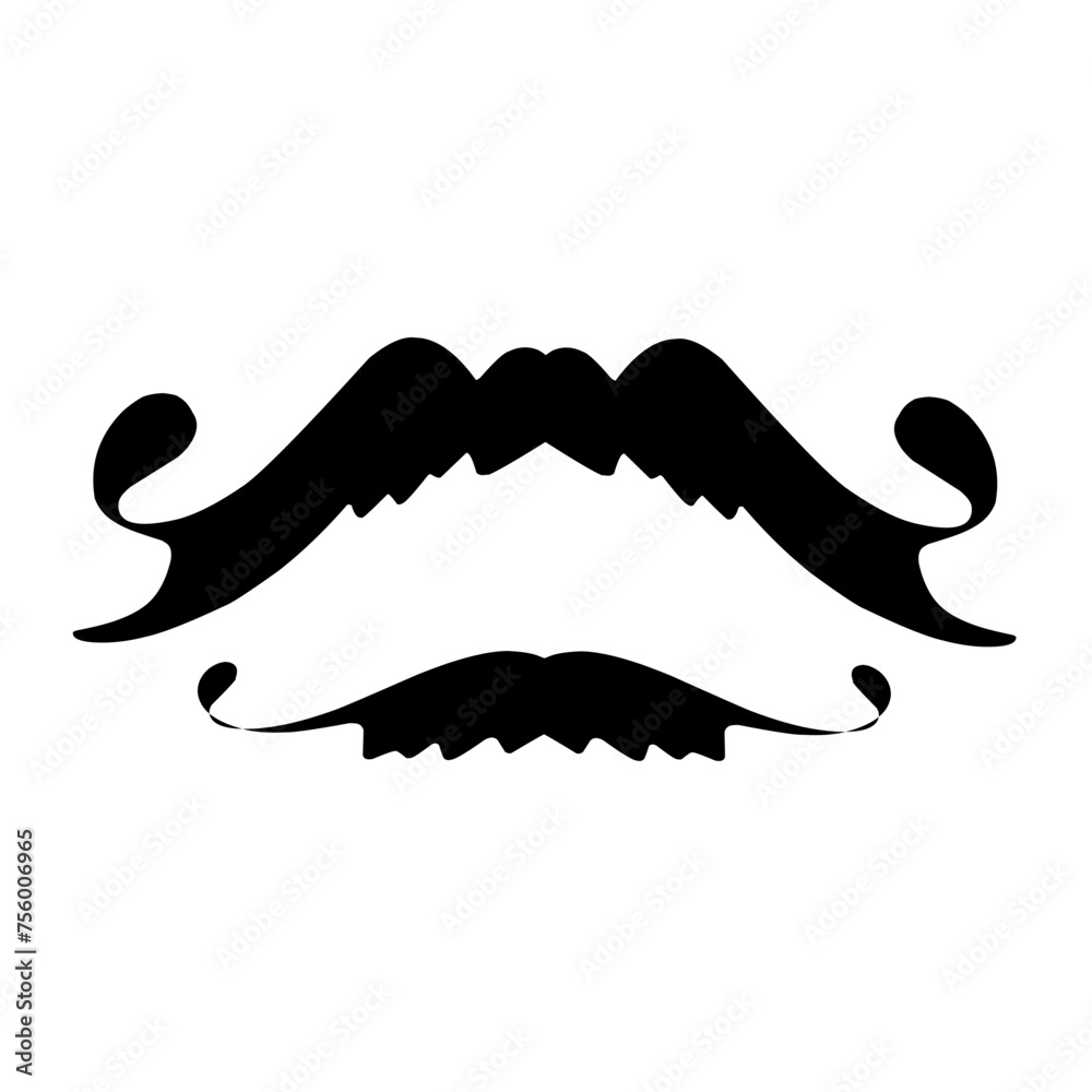 Unique mustache styles for men. Cute vector set in flat cartoon style. For your design, posters, textiles, wedding invitations. Vector illustration. Unique mustache styles for men. Cute vector set in flat cartoon style. For your design, posters, textiles, wedding invitations. Vector illustration.
