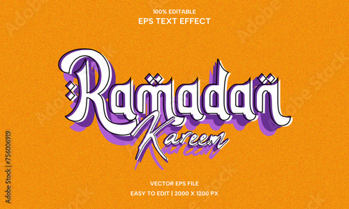 Ramadan Kareem Text Effect