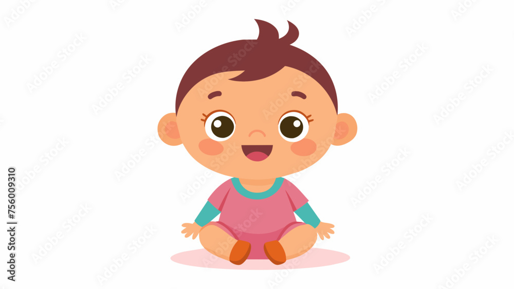 a beautiful baby cartoon vector and svg file