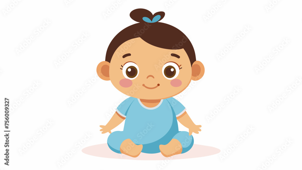 a beautiful baby cartoon vector and svg file